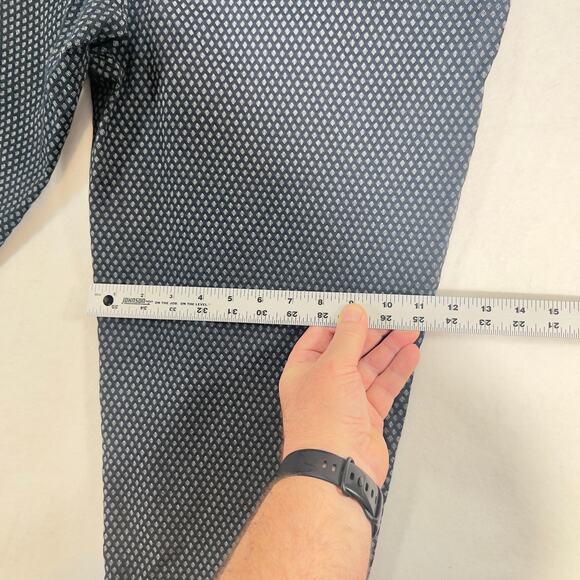 Talbots Woman Capri Pant Woman 14W Stretch Classic Fit Crop Navy Diamond Print - Picture 6 of 14